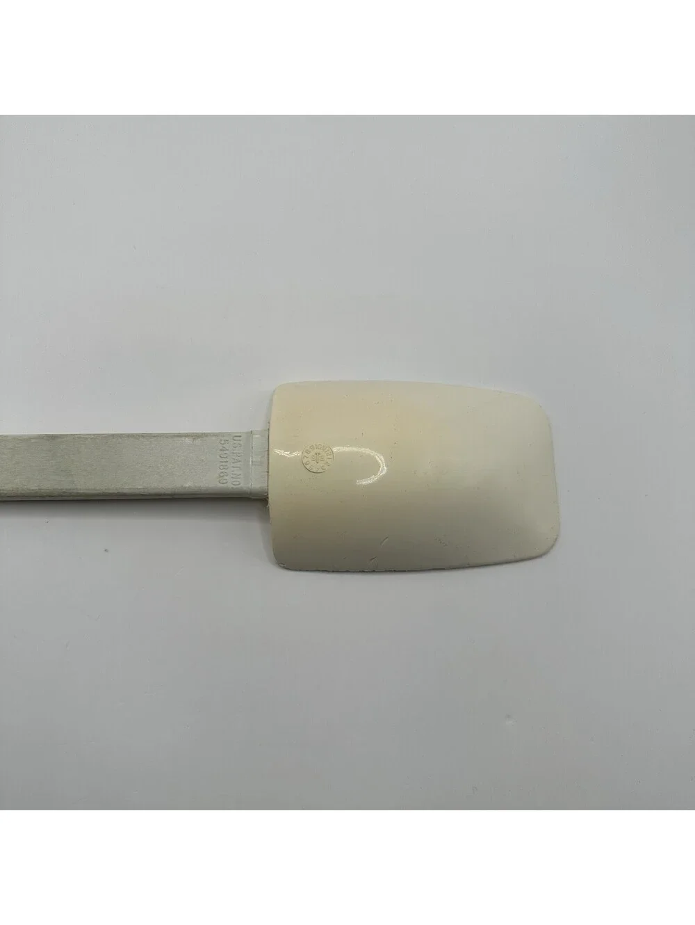 Pampered Chef Mix ‘N Scraper Large Silicone Spatula White USA Heat Resistant 12”